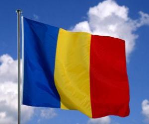 yapboz Romanya bayrağı